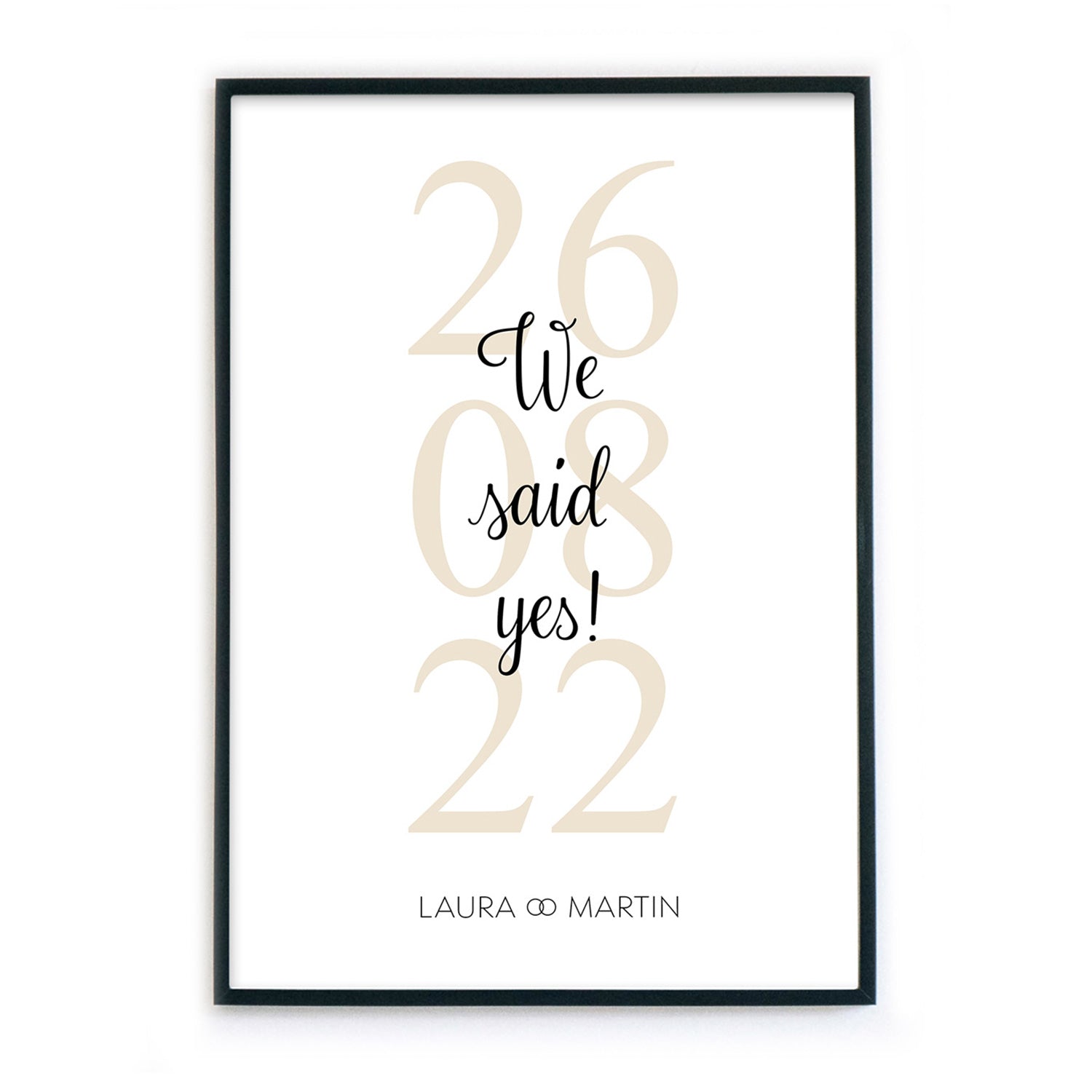 We said yes Poster - Hochzeitsgeschenk