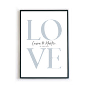 LOVE Hochzeit Bild - Hochzeitsgeschenk