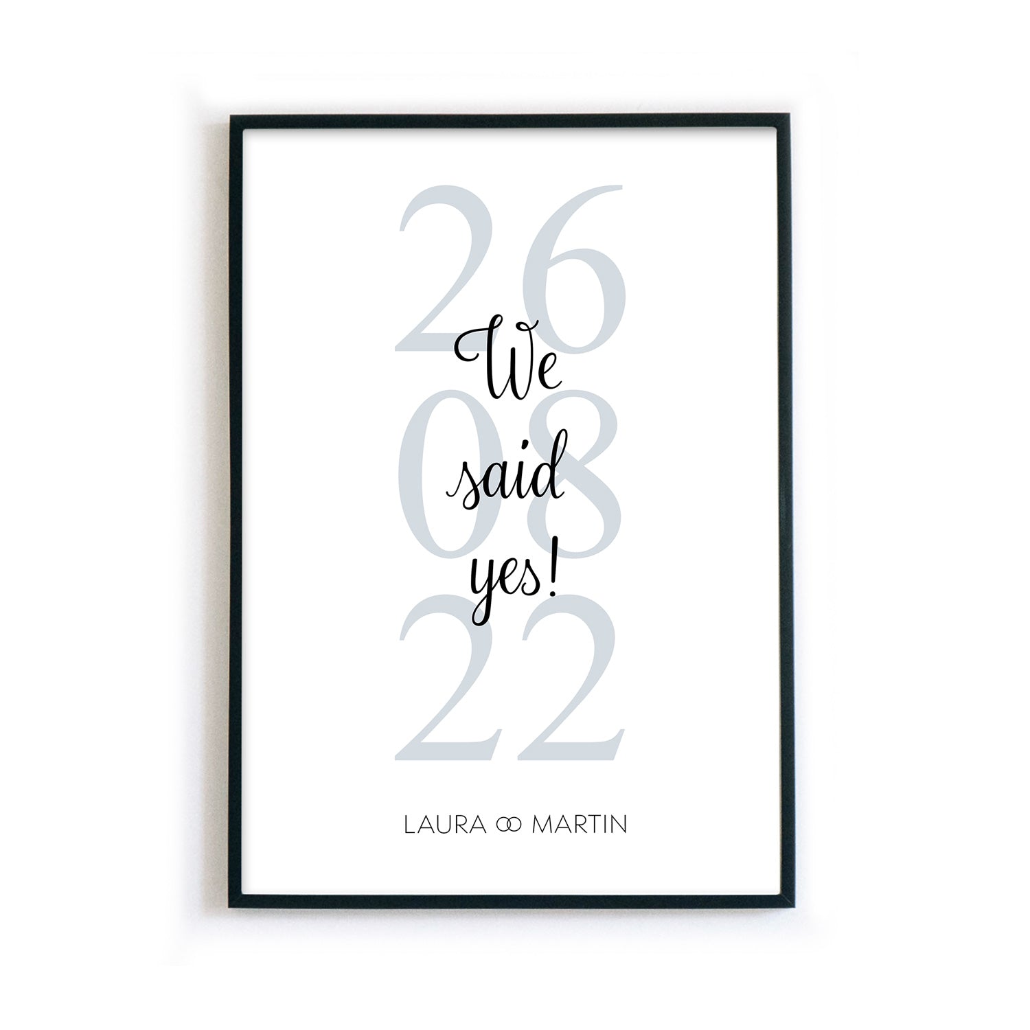 We said yes Poster - Hochzeitsgeschenk