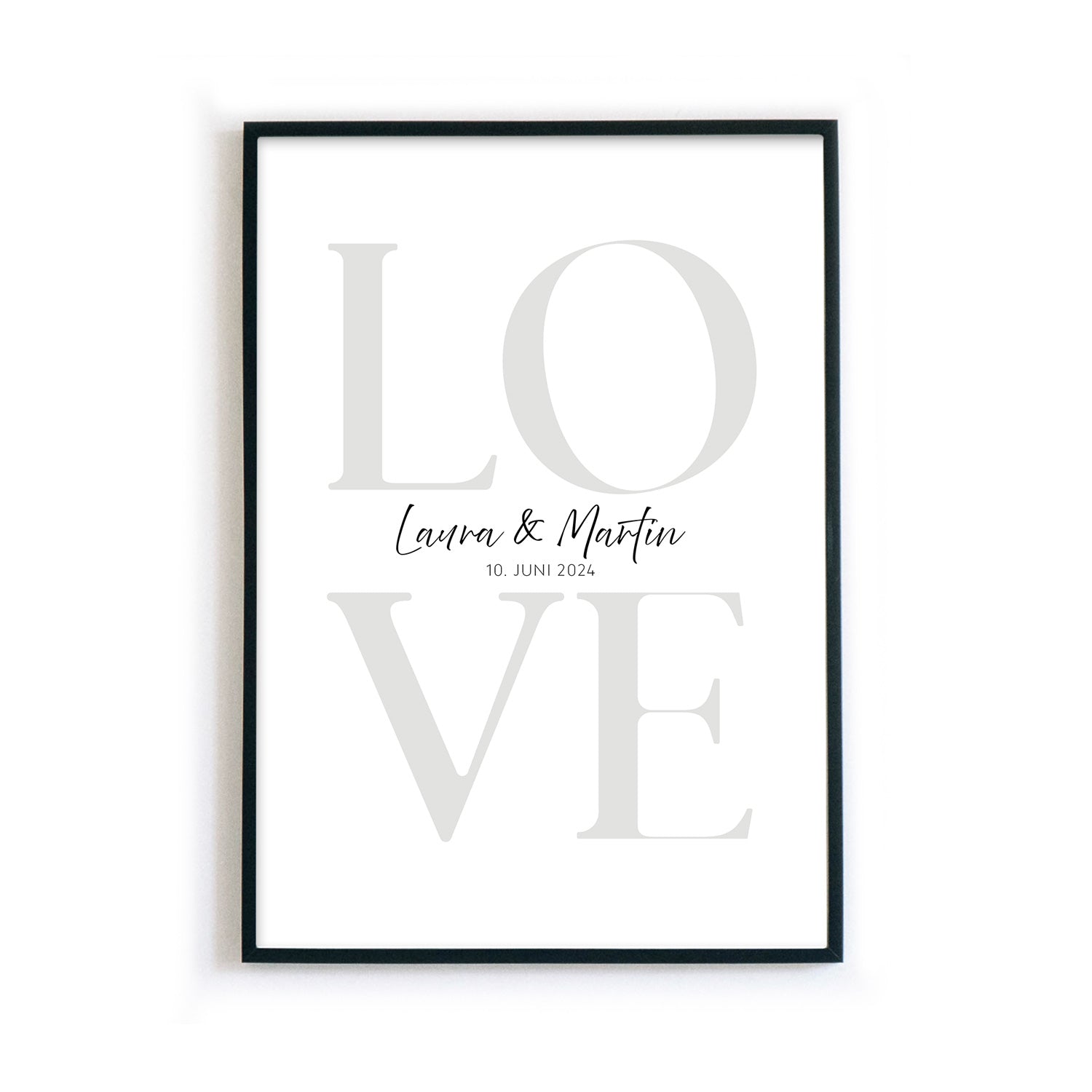 LOVE Hochzeit Bild - Hochzeitsgeschenk