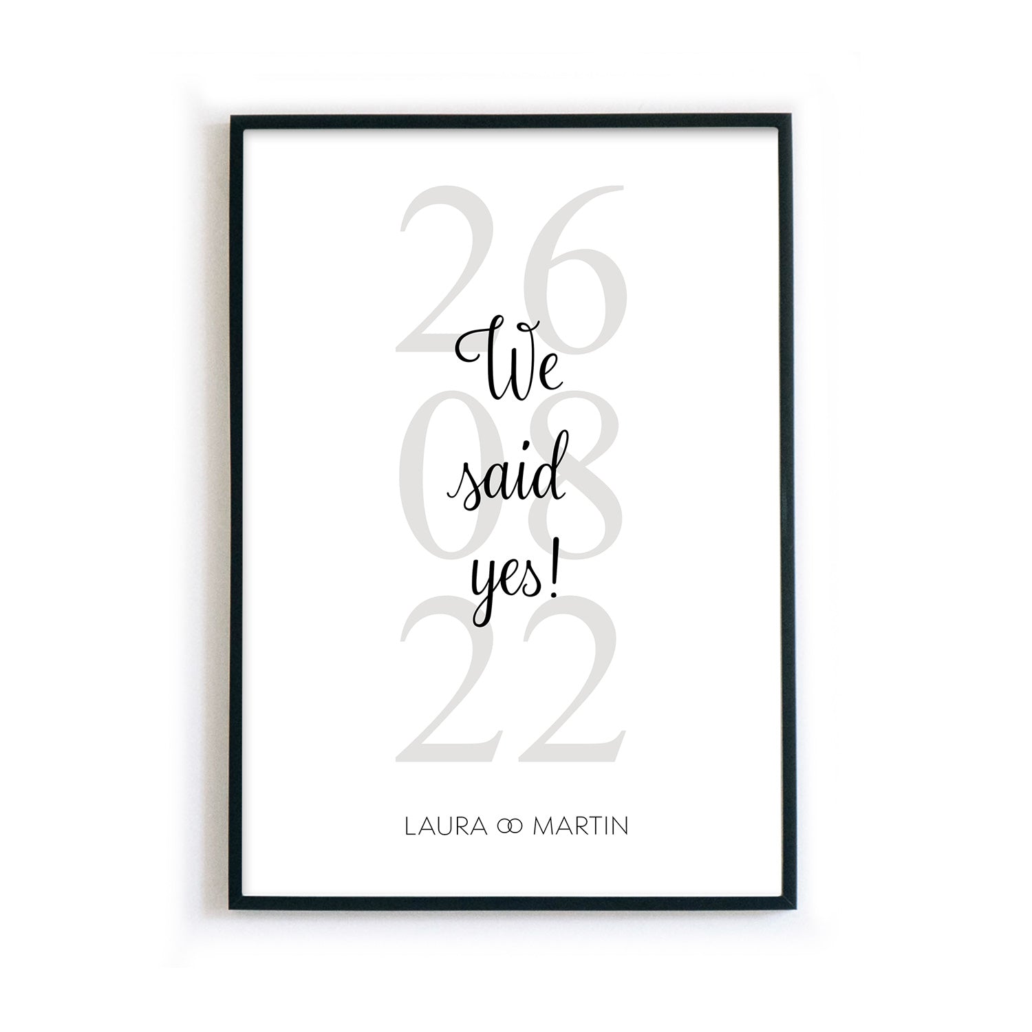 We said yes Poster - Hochzeitsgeschenk