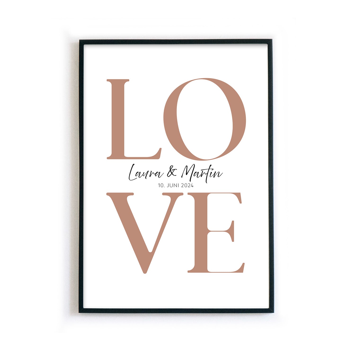 LOVE Hochzeit Bild - Hochzeitsgeschenk