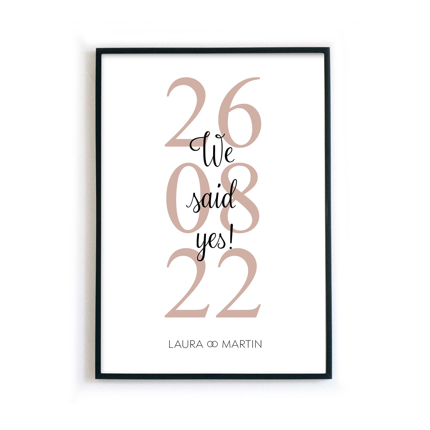 We said yes Poster - Hochzeitsgeschenk