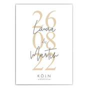 Hochzeitstag Poster - Hochzeitsgeschenk