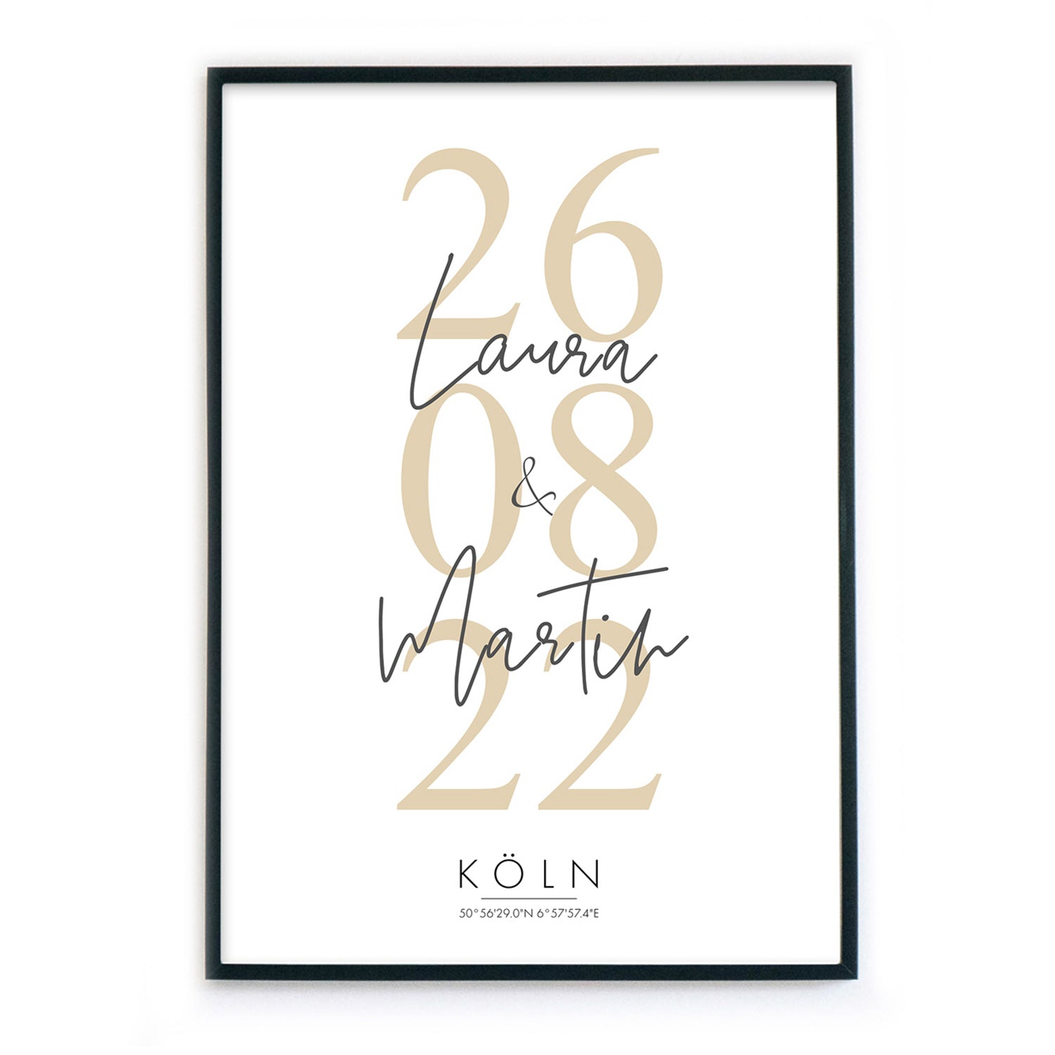 Hochzeitstag Poster - Hochzeitsgeschenk