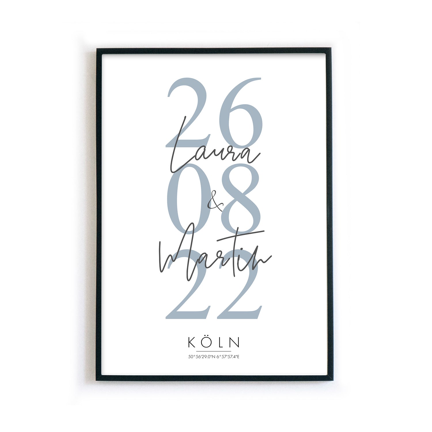 Hochzeitstag Poster - Hochzeitsgeschenk
