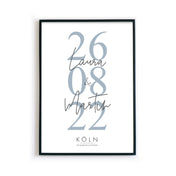 Hochzeitstag Poster - Hochzeitsgeschenk