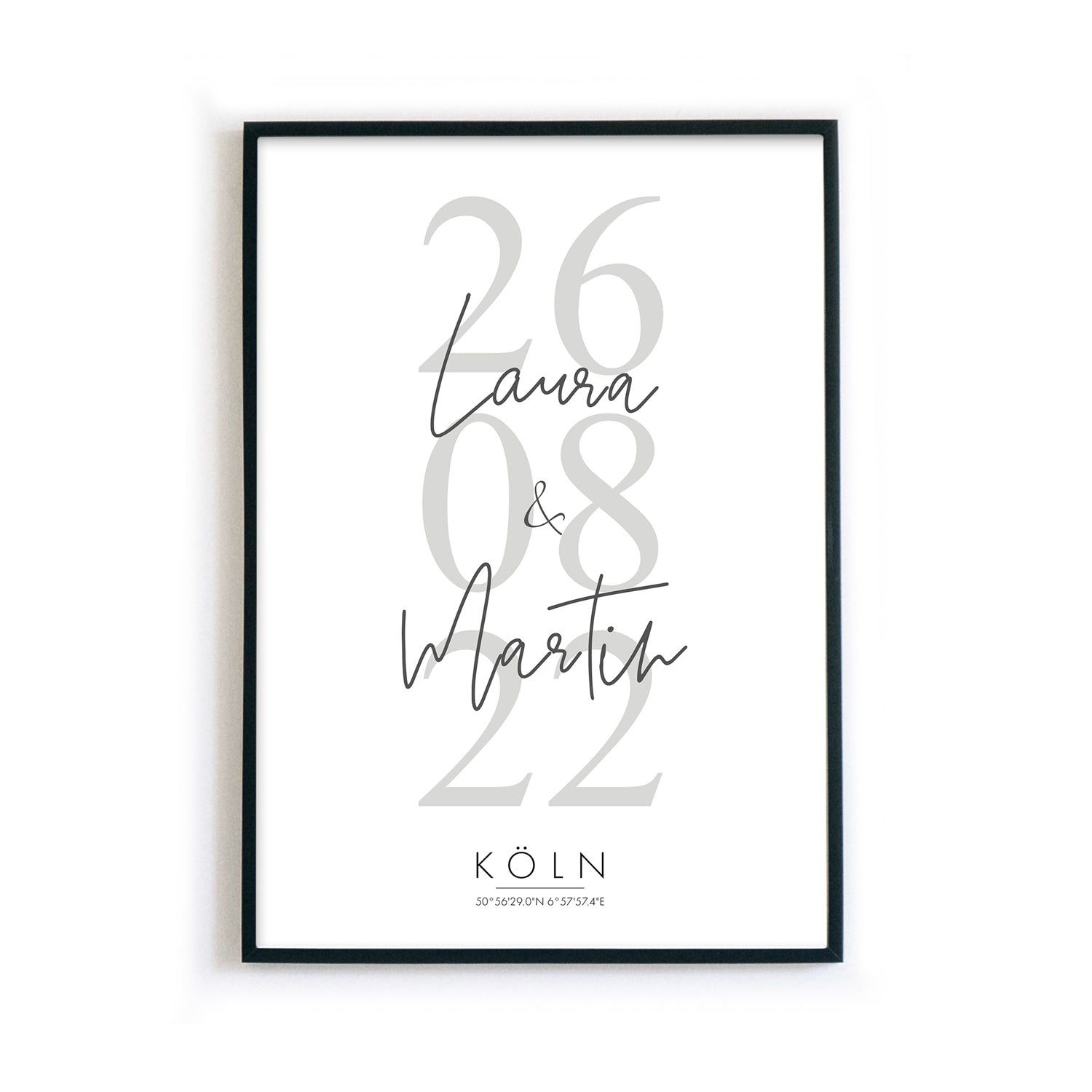Hochzeitstag Poster - Hochzeitsgeschenk
