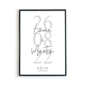 Hochzeitstag Poster - Hochzeitsgeschenk