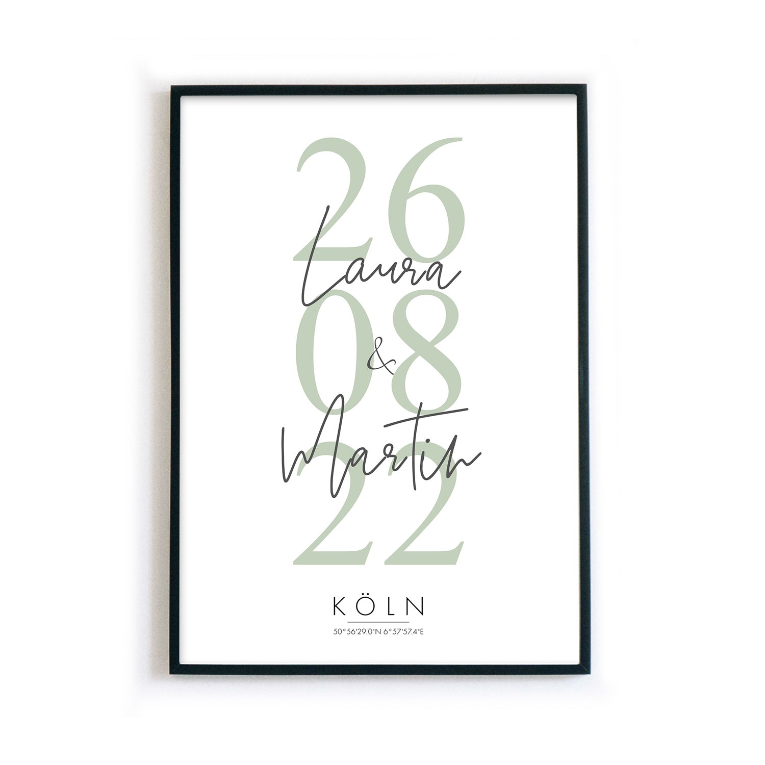 Hochzeitstag Poster - Hochzeitsgeschenk