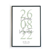 Hochzeitstag Poster - Hochzeitsgeschenk