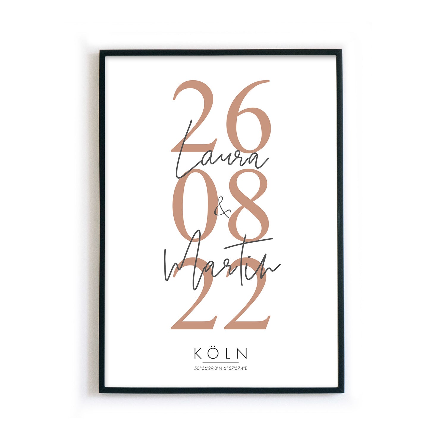 Hochzeitstag Poster - Hochzeitsgeschenk