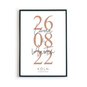 Hochzeitstag Poster - Hochzeitsgeschenk