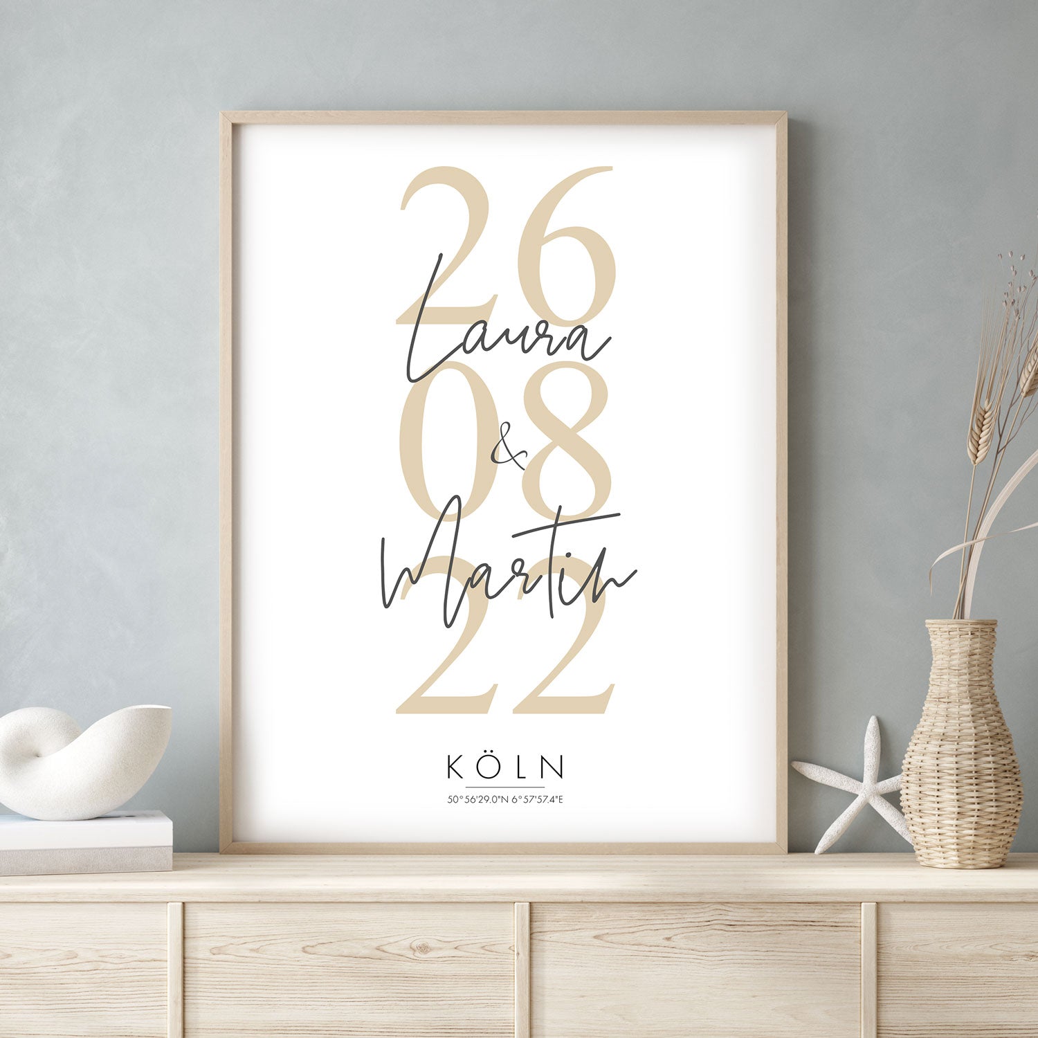 Hochzeitstag Poster - Hochzeitsgeschenk
