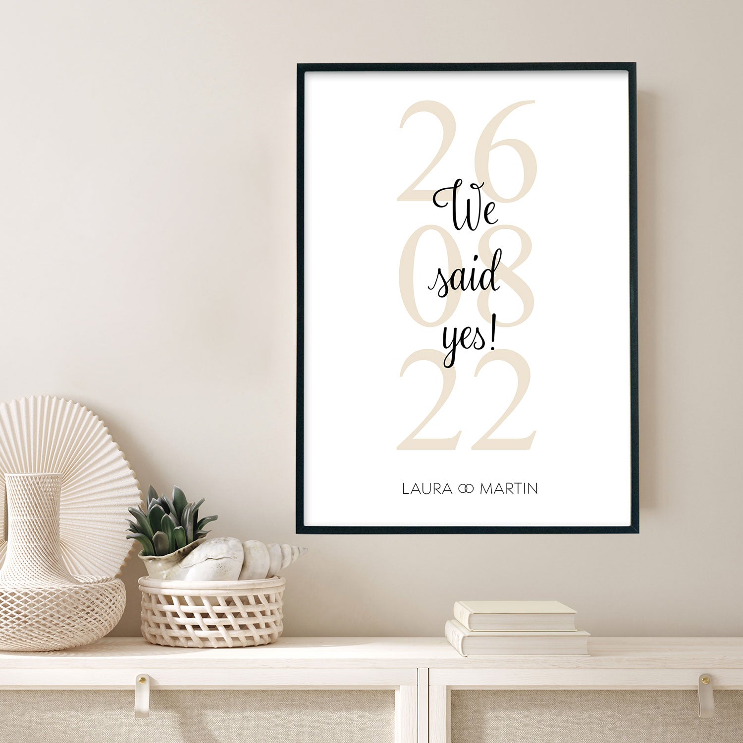We said yes Poster - Hochzeitsgeschenk