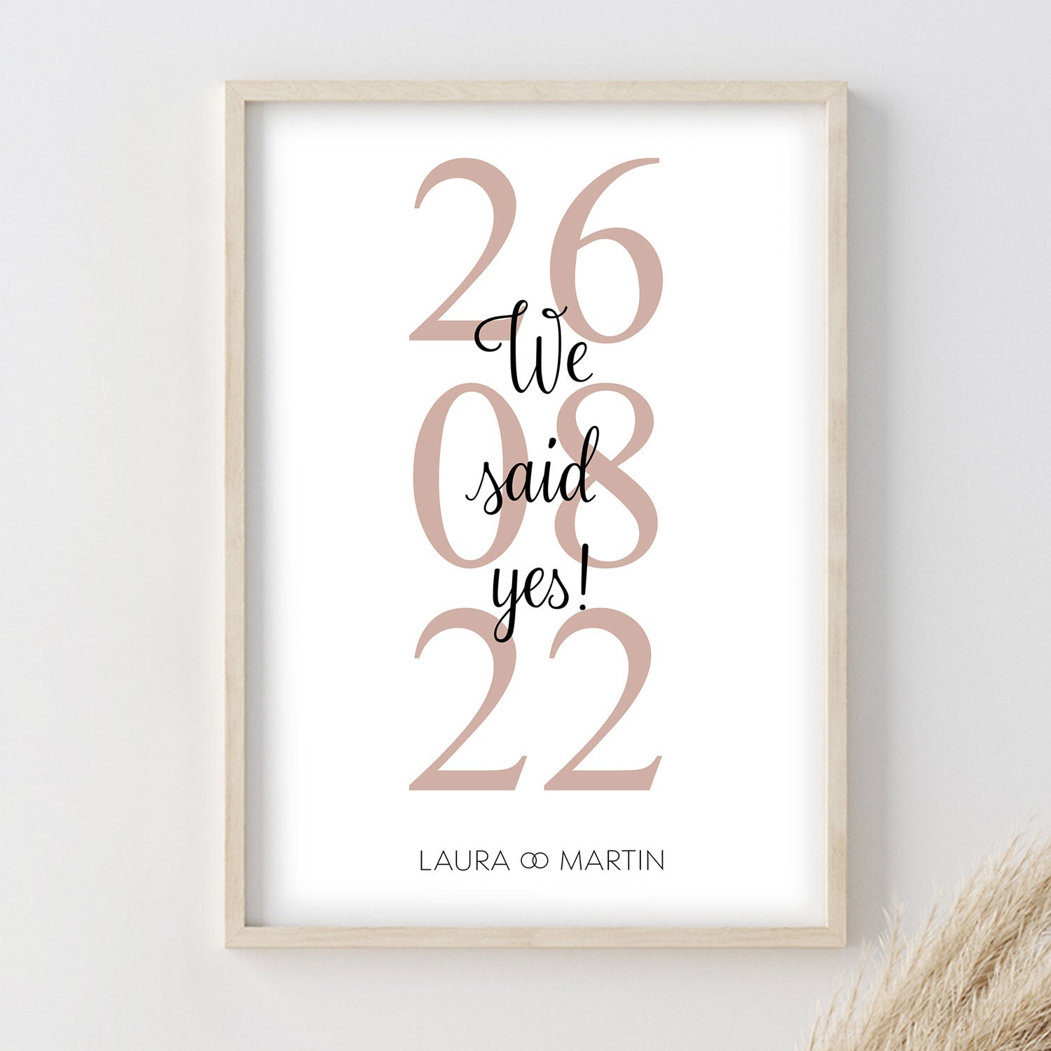 We said yes Poster - Hochzeitsgeschenk