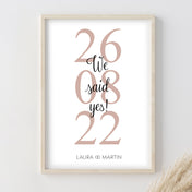 We said yes Poster - Hochzeitsgeschenk