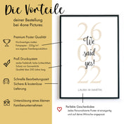 We said yes Poster - Hochzeitsgeschenk