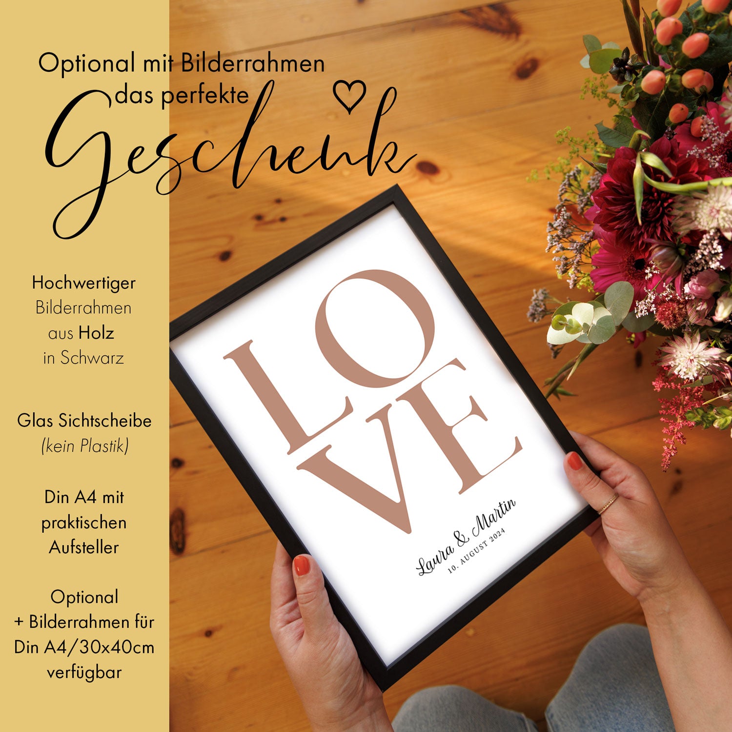 Heiraten aus Liebe - Personalisiertes Geschenk