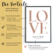 Heiraten aus Liebe - Personalisiertes Geschenk