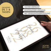 Hochzeitstag Poster - Hochzeitsgeschenk