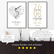 Hochzeitstag Poster - Hochzeitsgeschenk