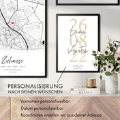 Hochzeitstag Poster - Hochzeitsgeschenk