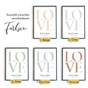 Heiraten aus Liebe - Personalisiertes Geschenk