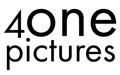 4one Pictures logo in schwarz