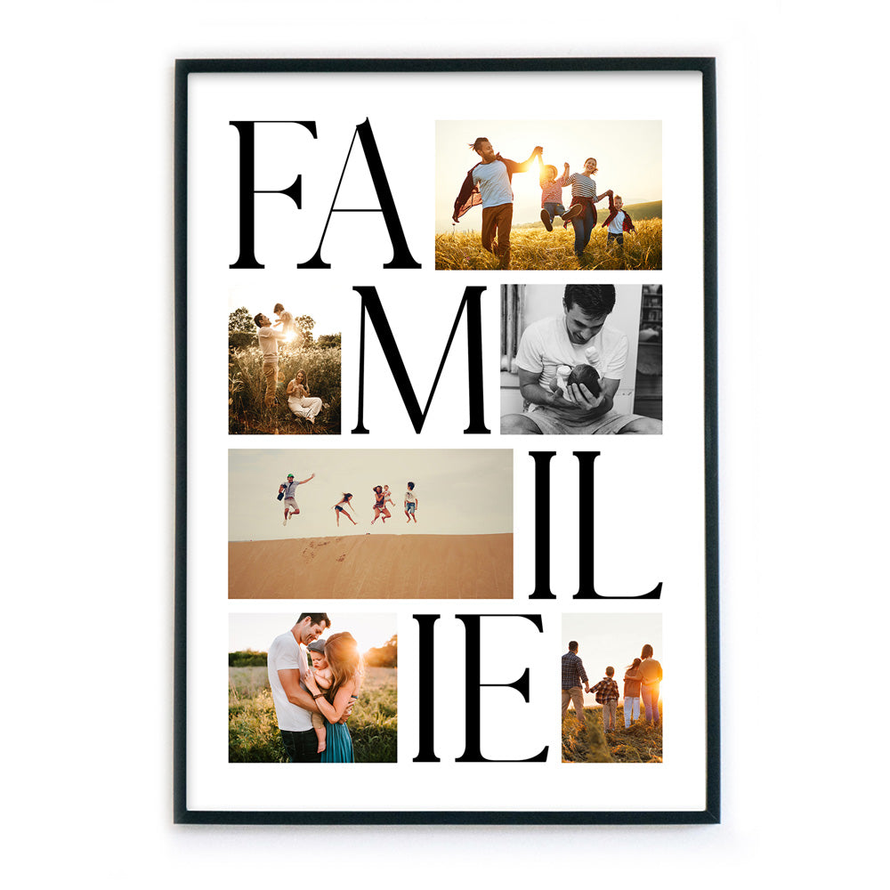 familienfotos aufbewahren Erinnerungen schaffen mit Familien Collage
