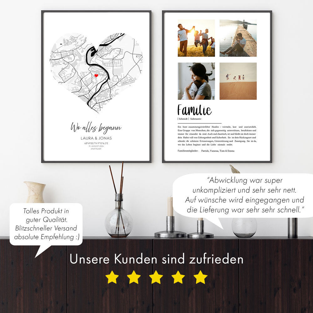 Definition Familie 4er Foto Collage