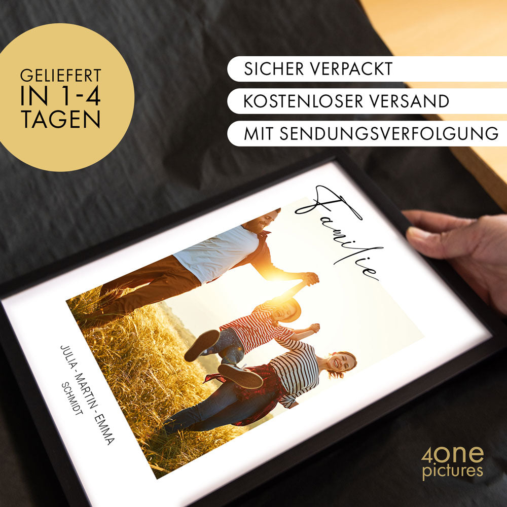 Familienfoto - Personalisiertes Geschenk