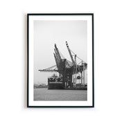 Hamburger Hafen - Schiff an Doc