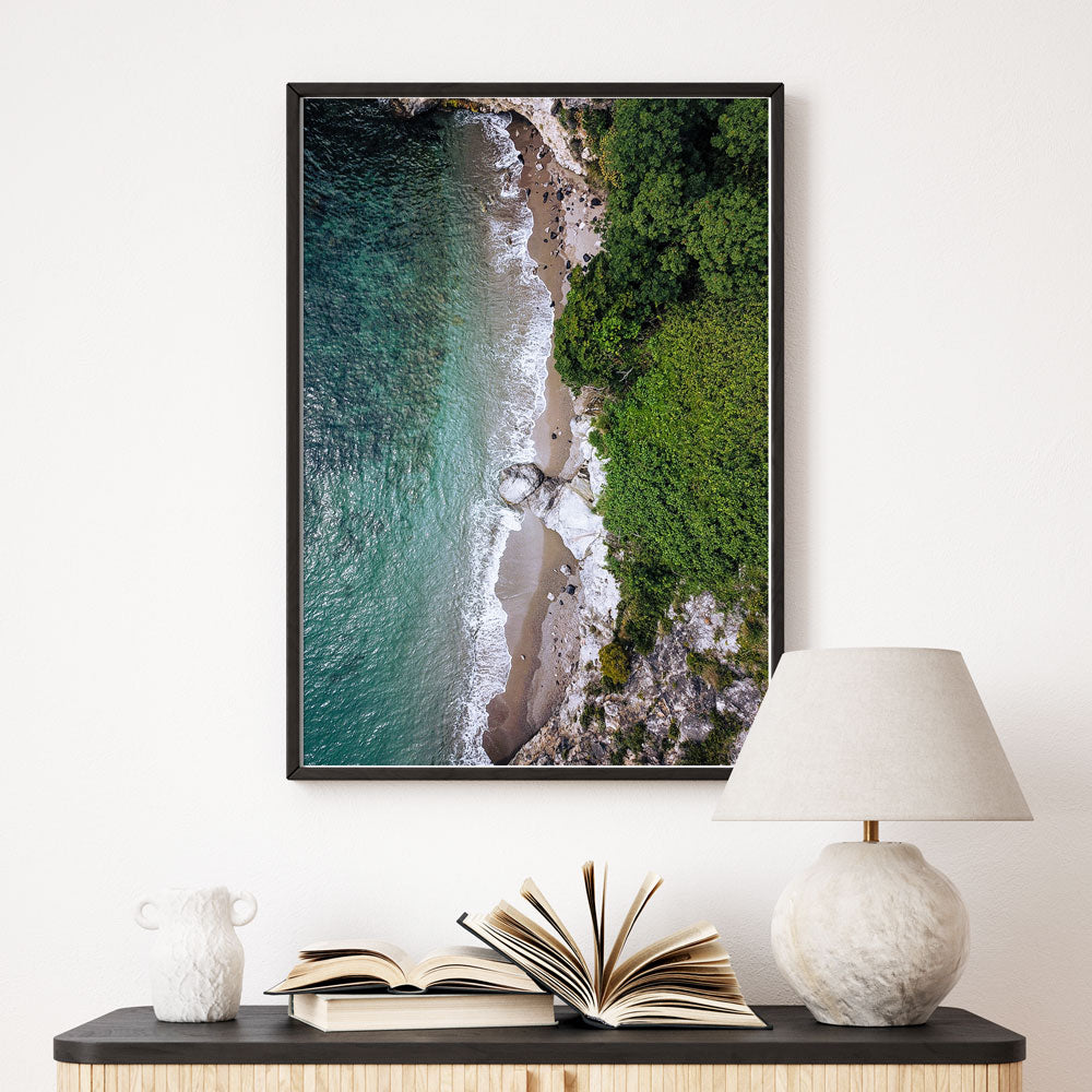 Küste von Oben - Natur Poster