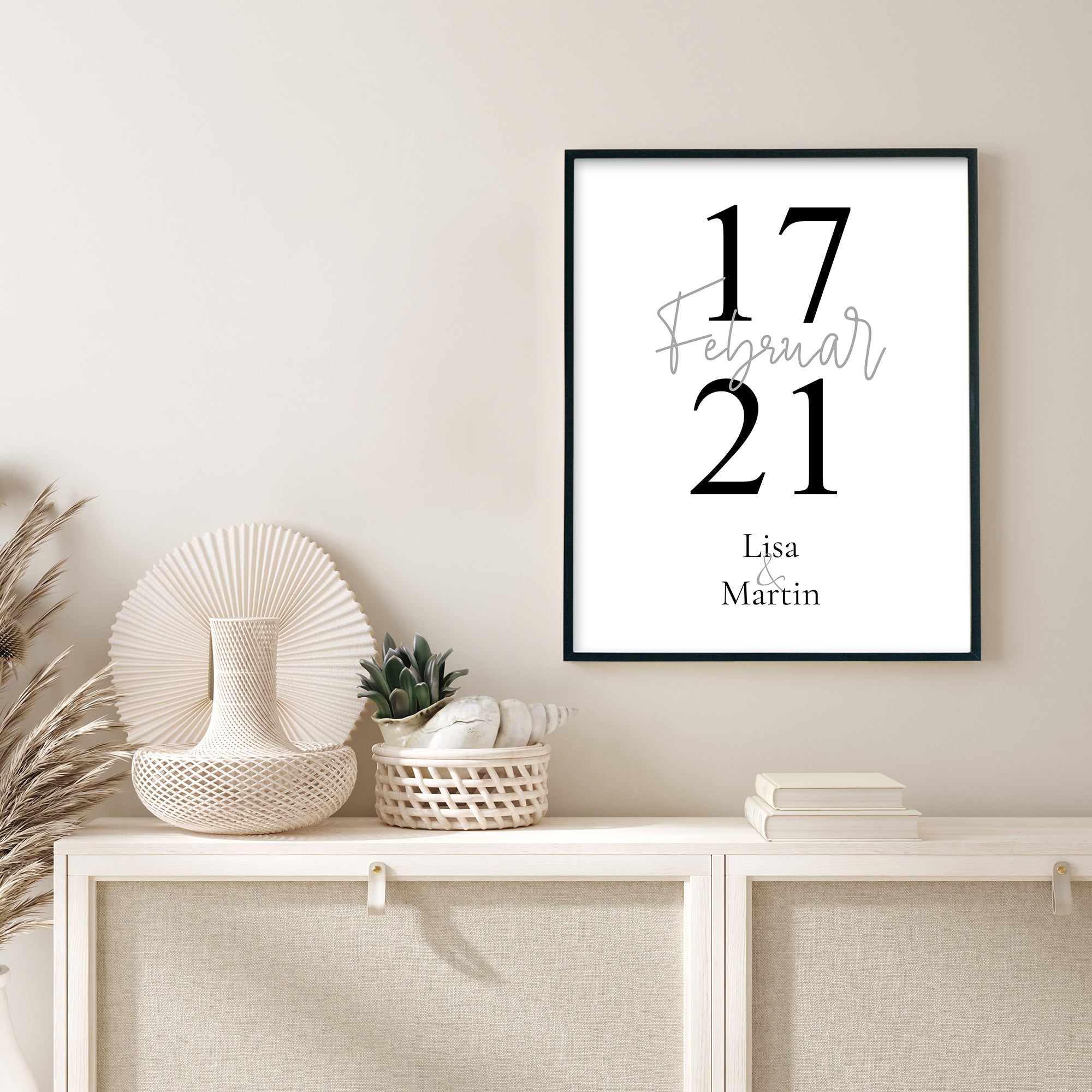 Datum Bild Personalisiert zum Jahrestag