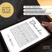 Liebeserklärung Poster Personalisiert