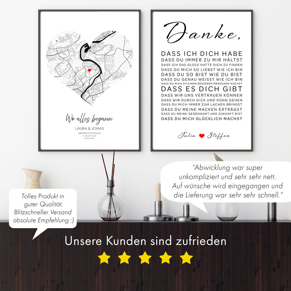 Liebeserklärung Poster Personalisiert