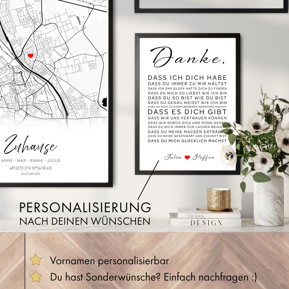 Liebeserklärung Poster Personalisiert