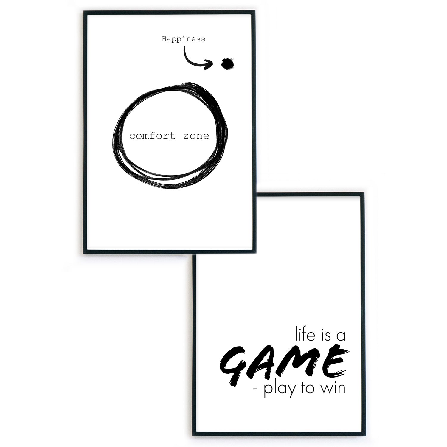 Comfort Zone & Game - Motivation Poster
