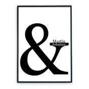 & Poster für Paare Personalisiert