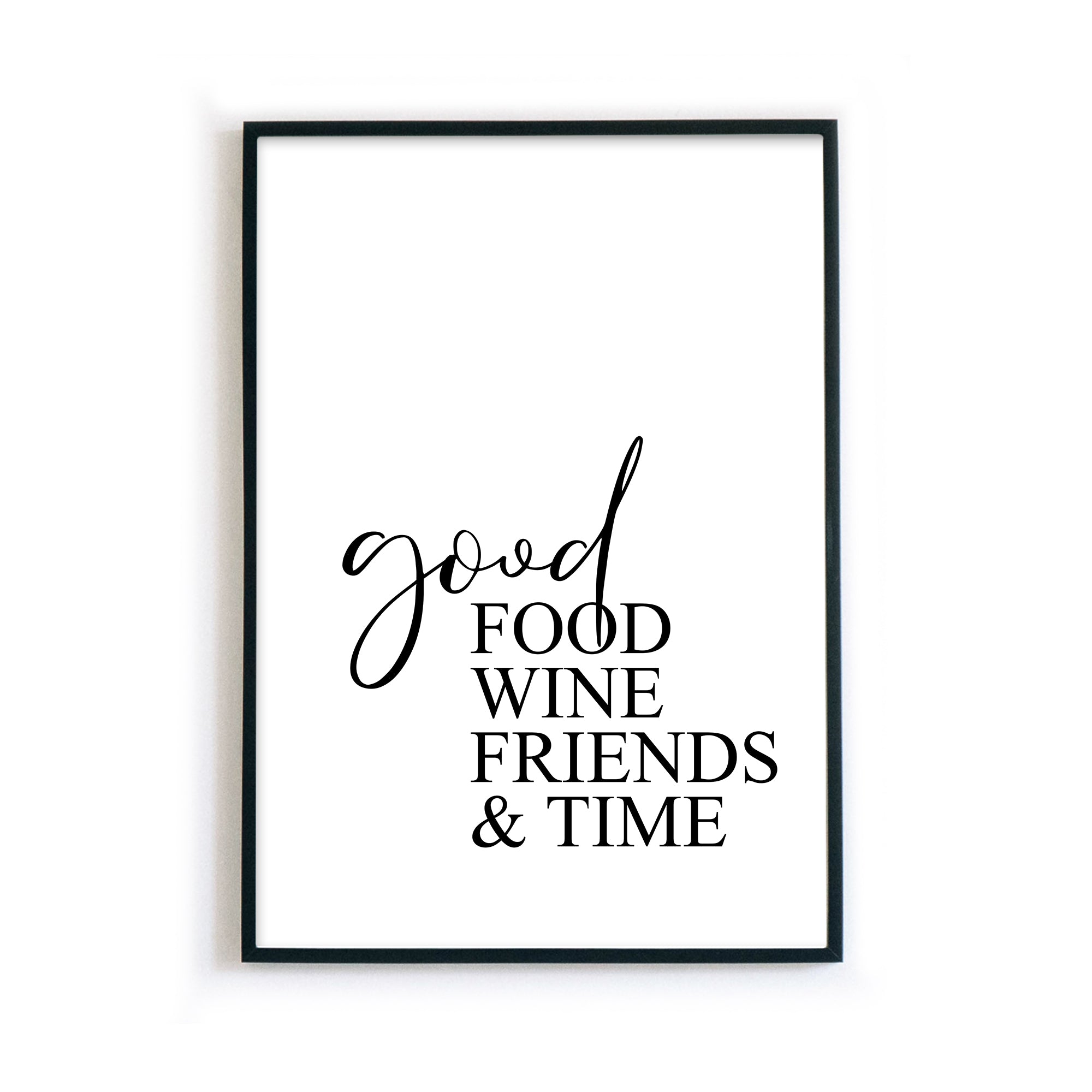 4one-pictures-kuchenposter-bild-kueche-spruch-quotes-good-food-wine-friends-a4-rahmen.jpg