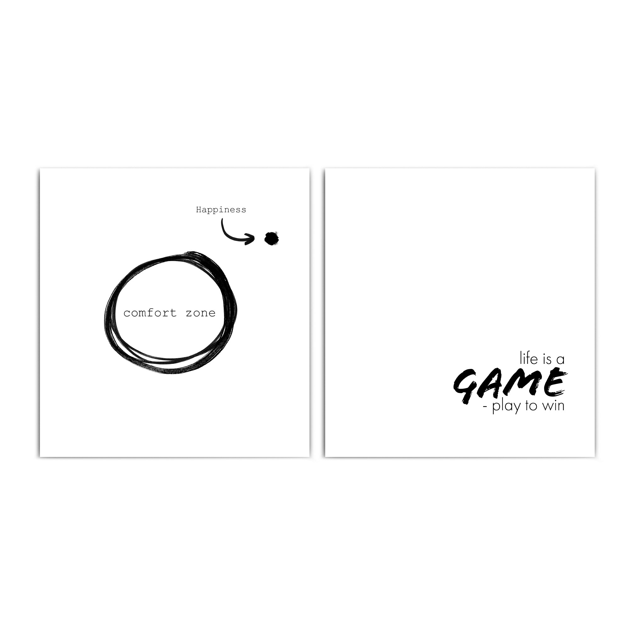 Comfort Zone & Game - Motivation Poster