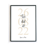 We did it Bild - Hochzeitsgeschenk