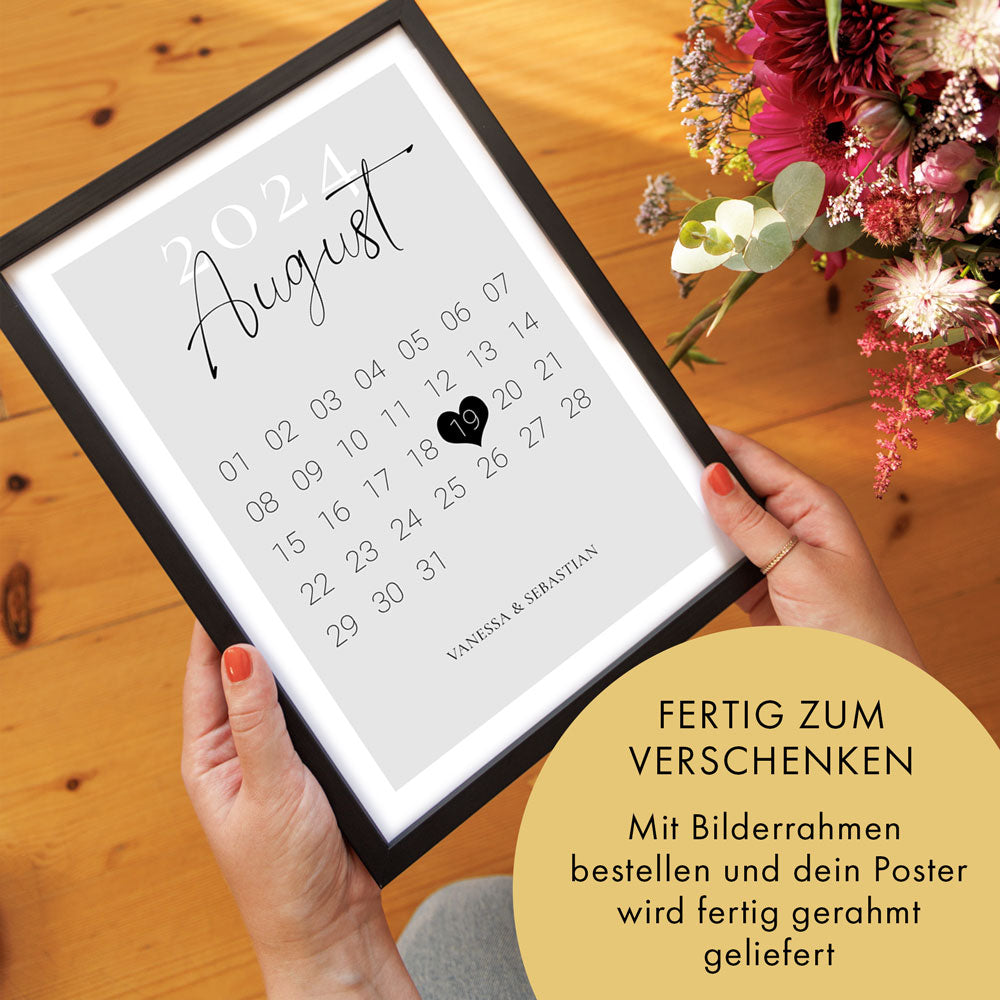 Kalender Hochzeitstag - Hochzeitsgeschenk