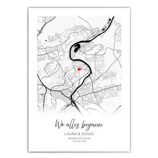 Wo alles begann Poster - Hochzeitsgeschenk