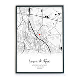 Personalisiertes Karten Poster - Hochzeitsgeschenk