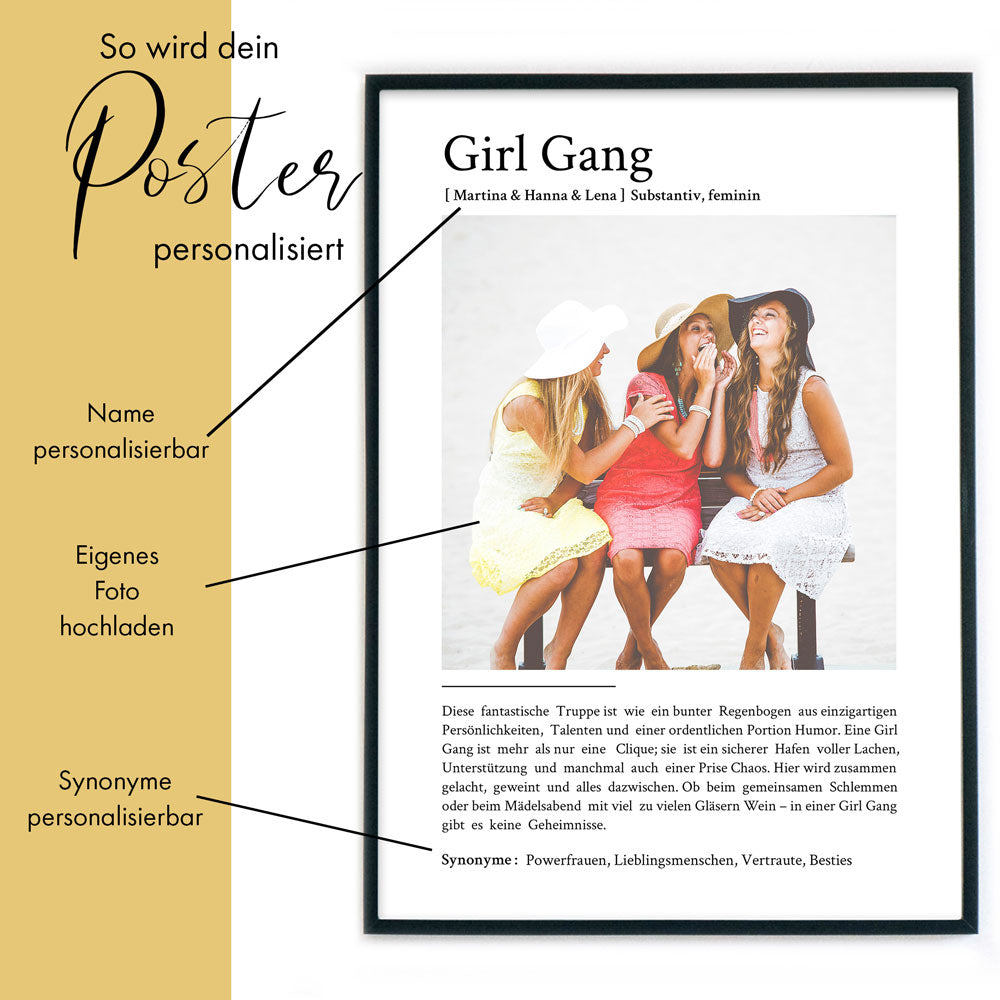 Girl Gang - Definition Poster