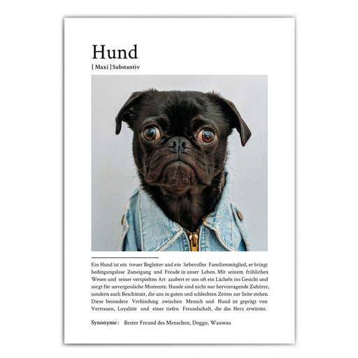 Hund Definition Poster