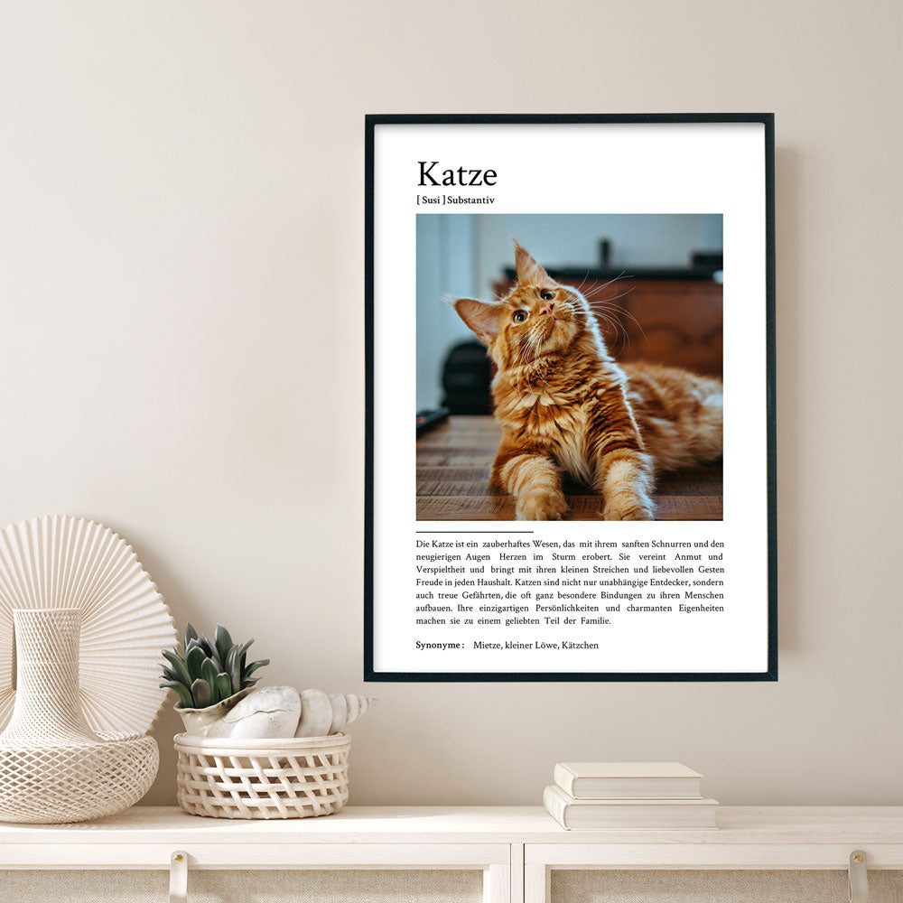 Katze Definition Poster