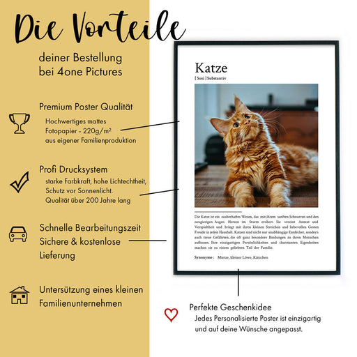 Katze Definition Poster